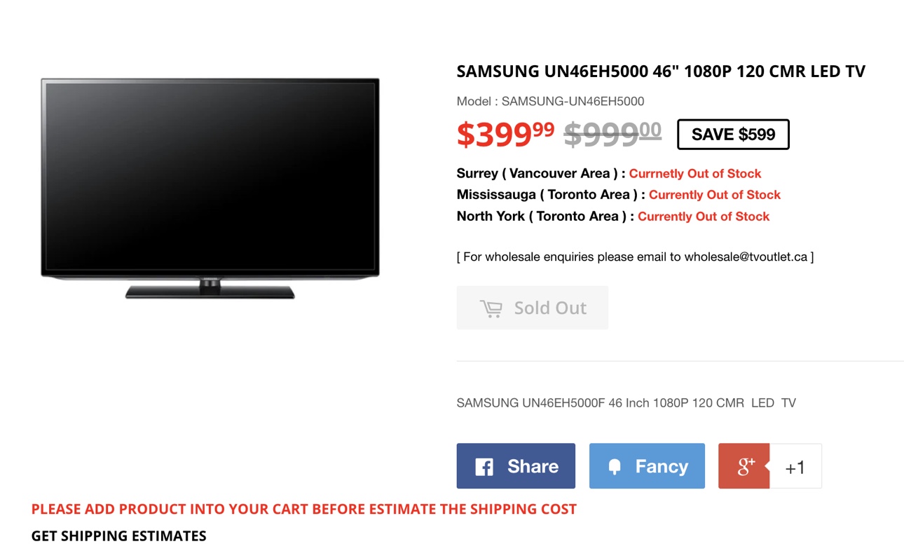 Samsung 46 Inch 1080p LED TV - photo 4