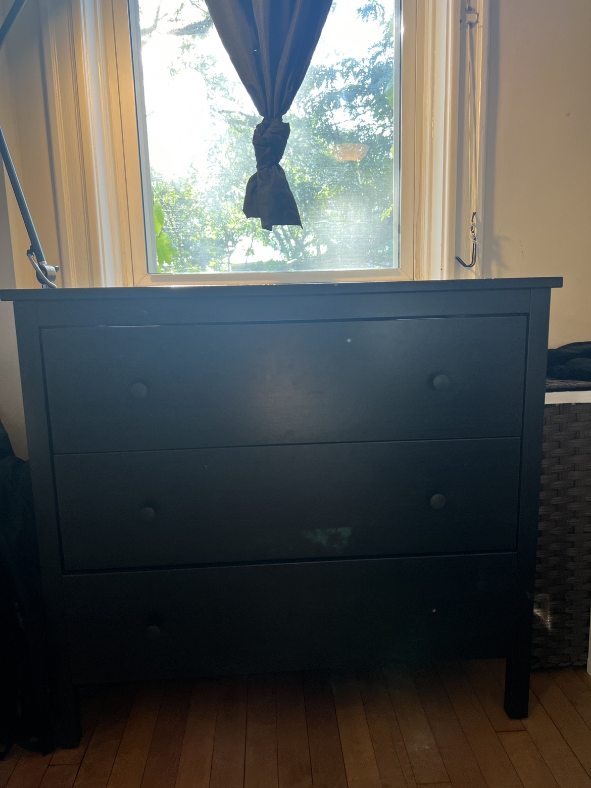 Ikea Black 3-Drawer Dresser