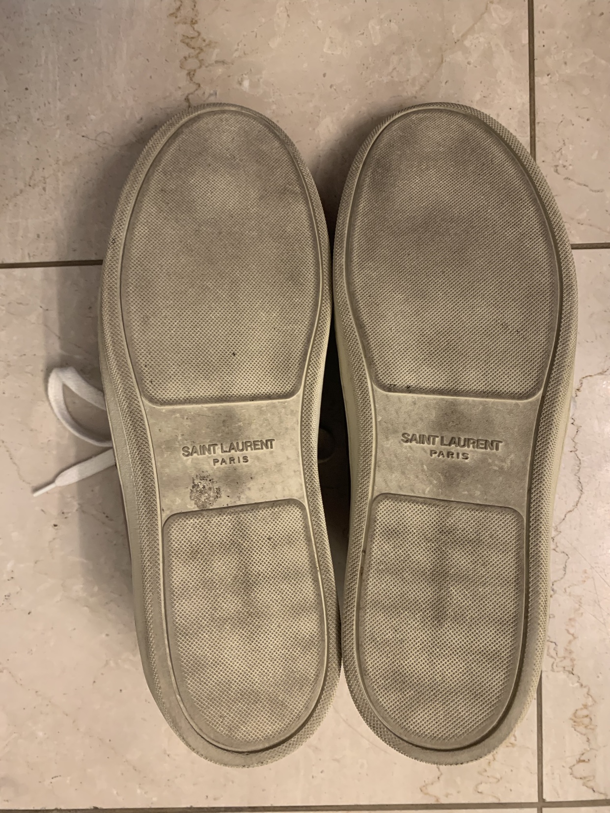 Saint Laurent Men’s Classic Sneakers Burgundy Size 42.5 - photo 3