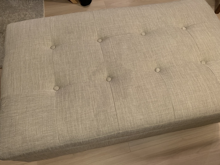 Upholstered storage Ottoman - photo 2