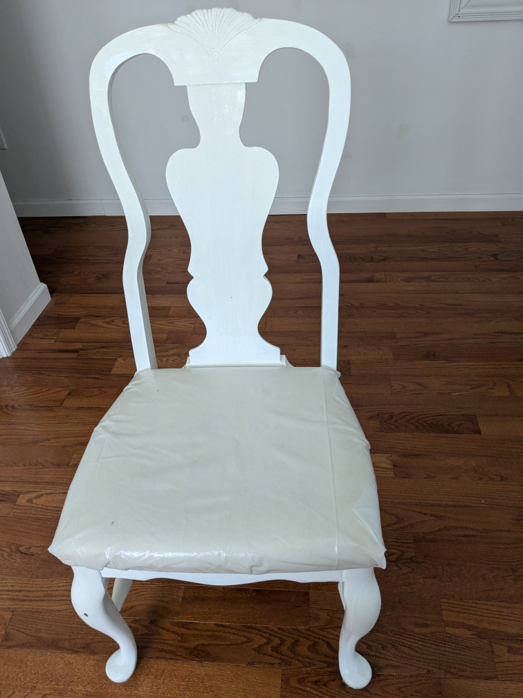 4 White Dining Chairs