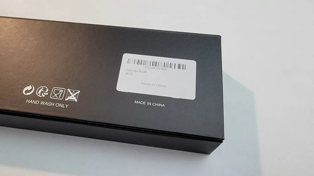 7″ Santoku Chef Knife with Red Pakka Wood Handle Damascus Steel image indicator(5)