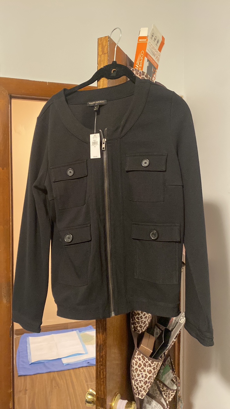 Banana Republic Black Utility Jacket Size M