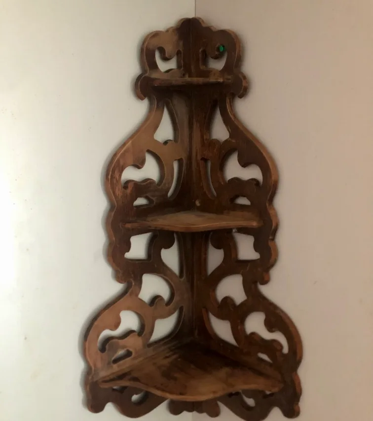 Wooden Corner Shelf image indicator(2)