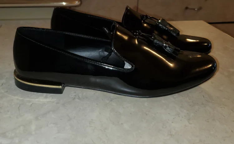 Zara Black Patent Loafers-Women image indicator(4)