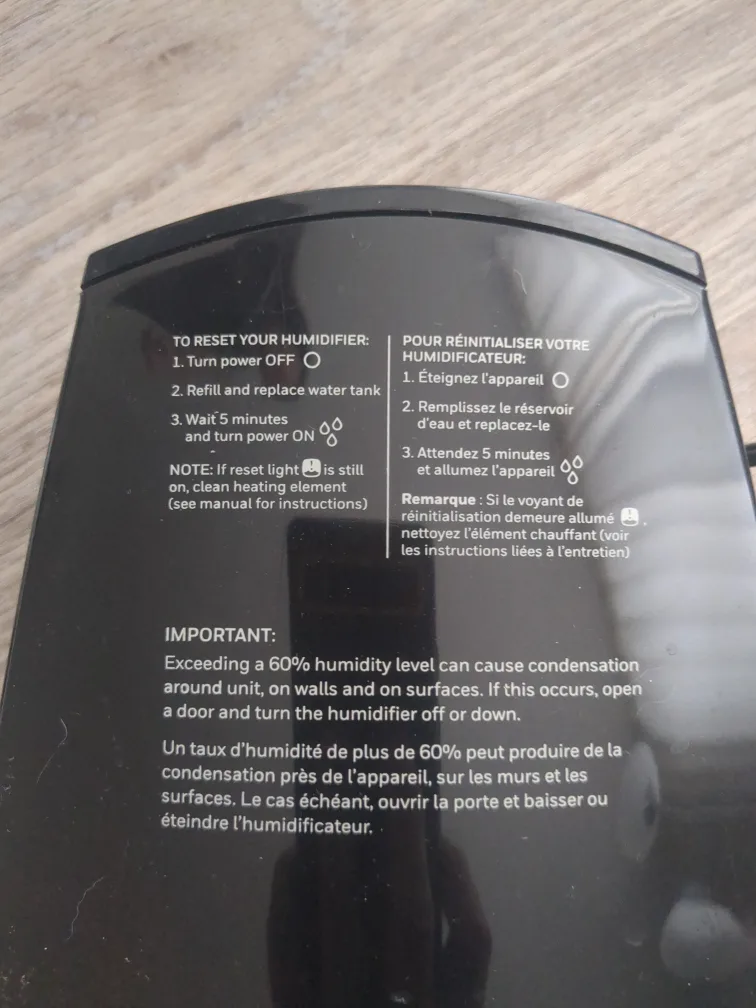 Honeywell Humidifier image indicator(5)