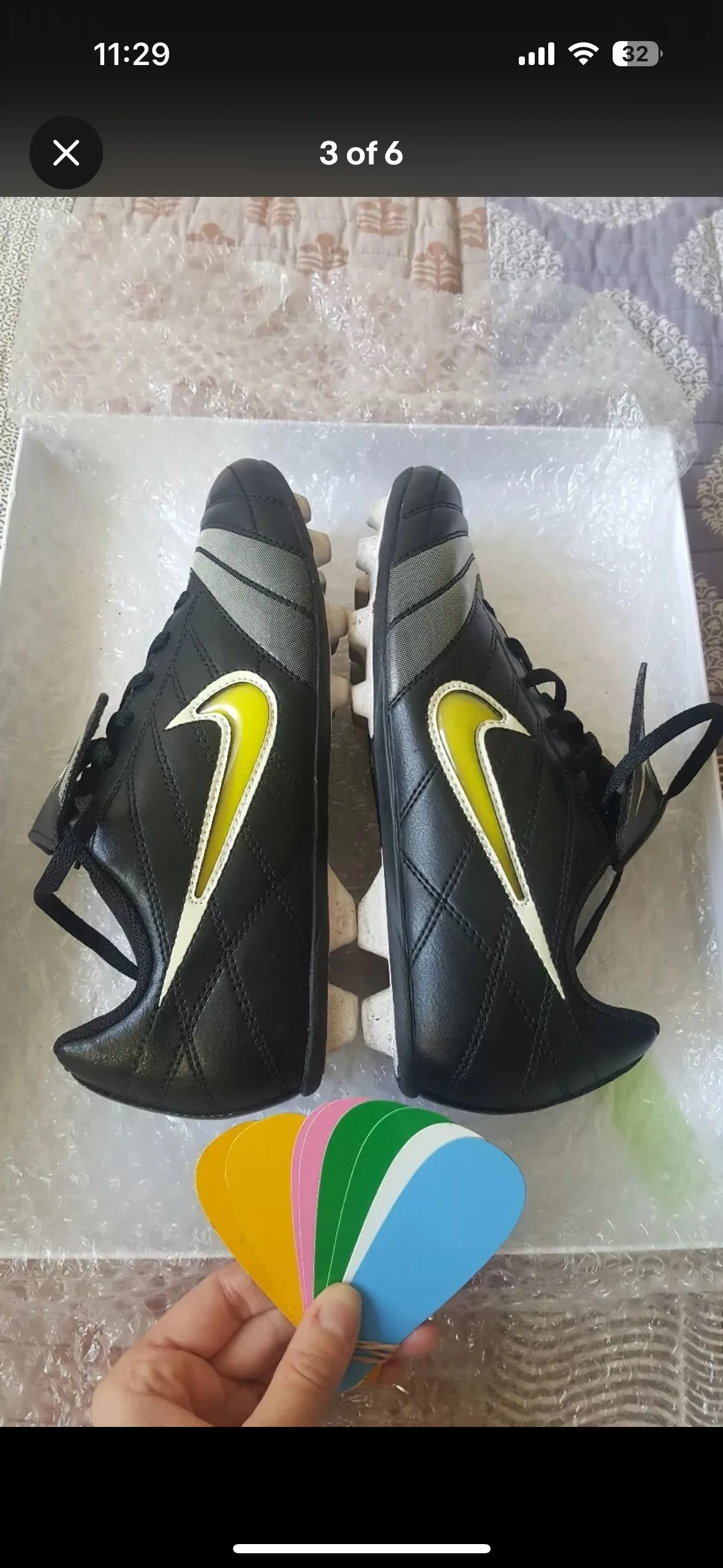 Nike Soccer Athletic Shoes 5.5Y Cleats Sneakers Kids Youth 🧡 image indicator(3)