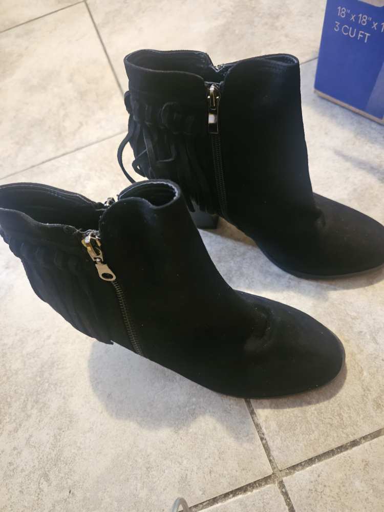 Black Suede Ankle Boots