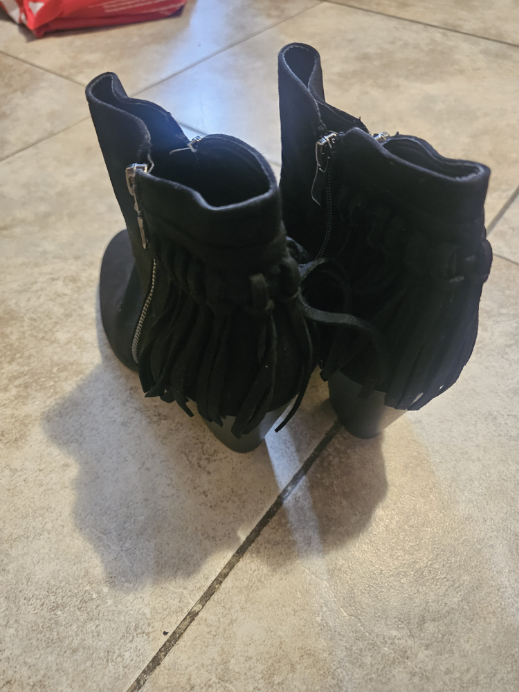 Black Suede Ankle Boots - photo 2