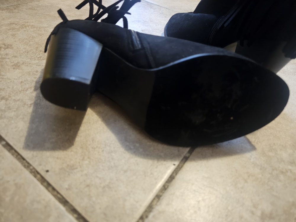 Black Suede Ankle Boots - photo 3