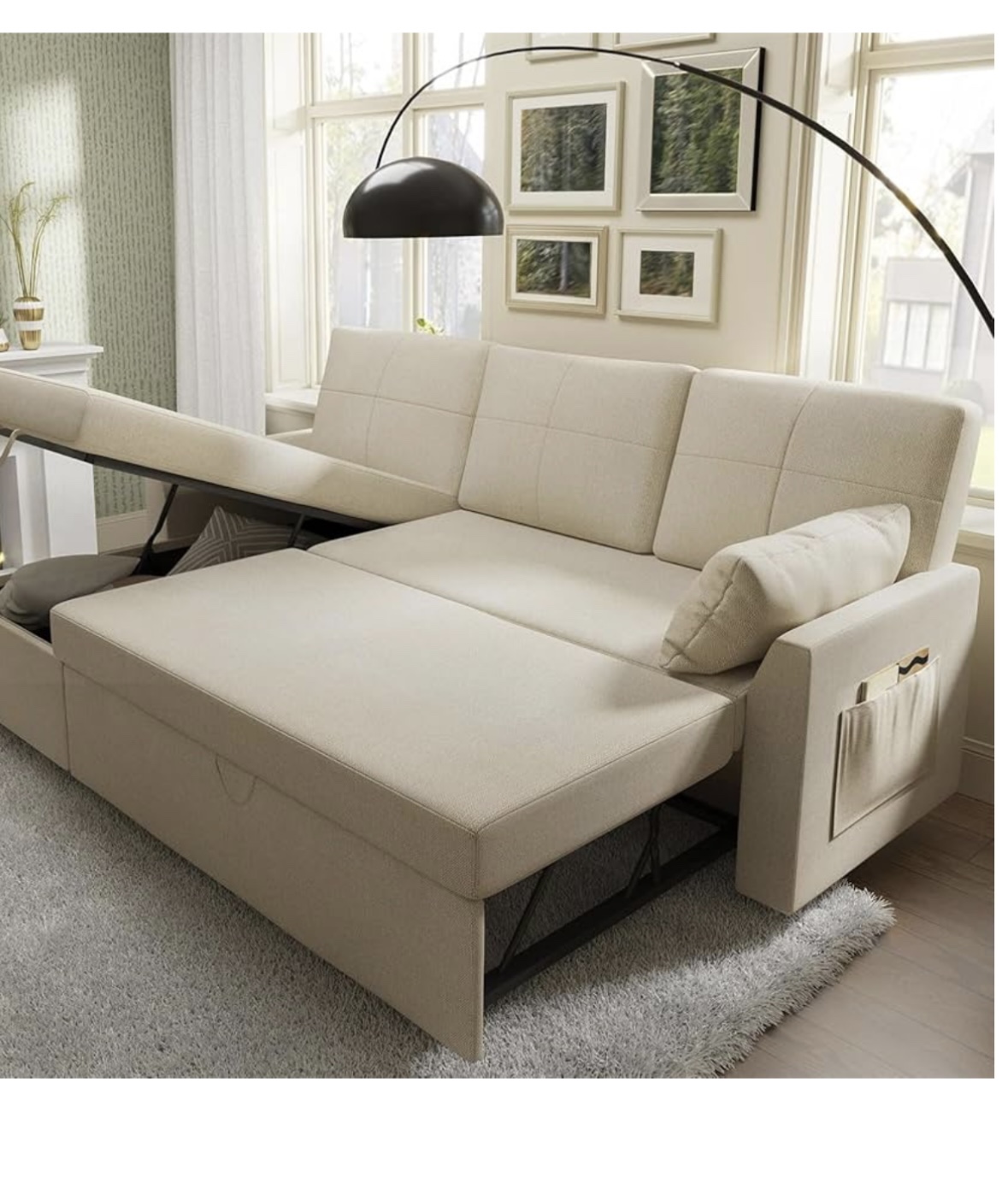 Beige Sofa Bed