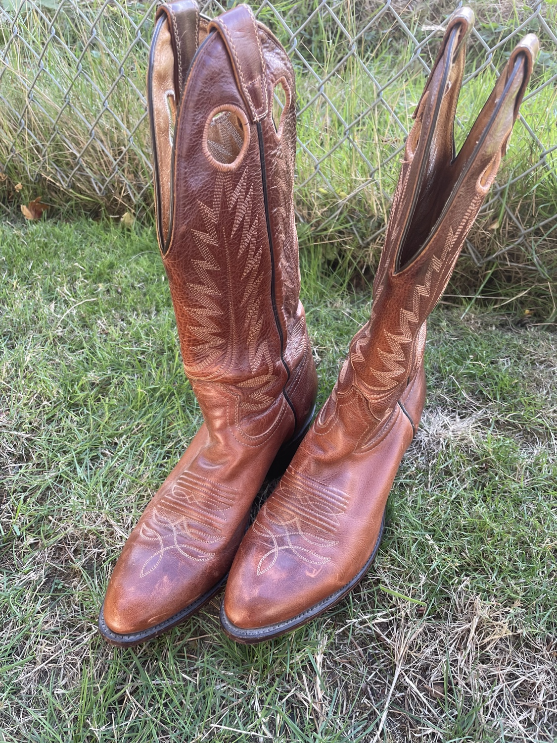 Brown Leather Cowboy Boots Boulet - photo 2