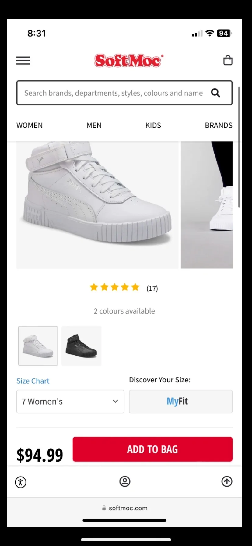 Puma White High Top Sneakers image indicator(4)