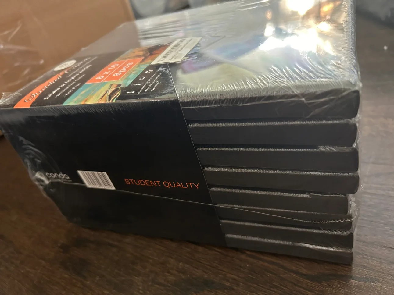 Set of 8 Streteched Black Canvas' - 8in x 10in image indicator(2)