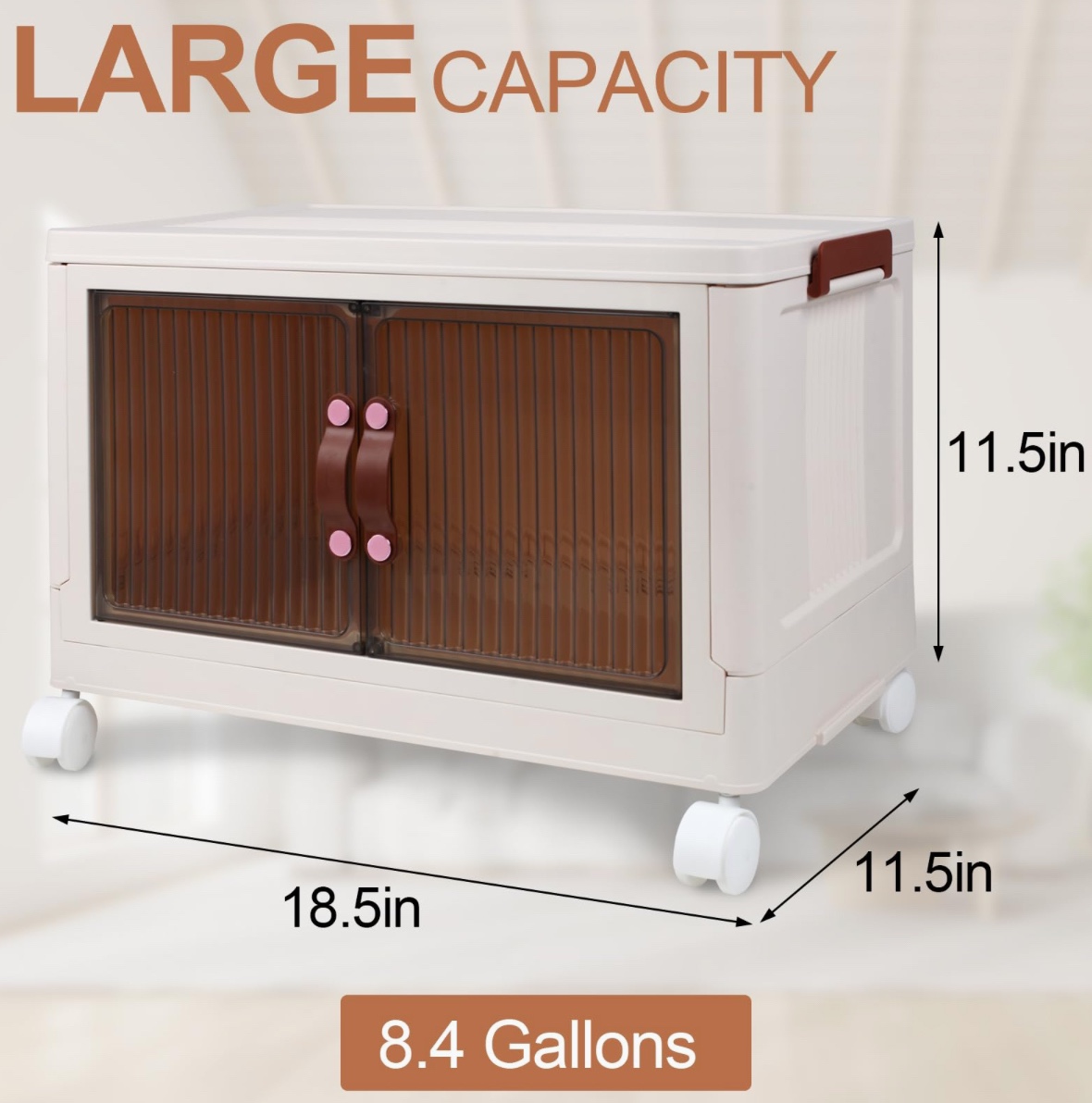 Multifunction Storage Bins w/ Front Doors & Wheels ***New*** - photo 4