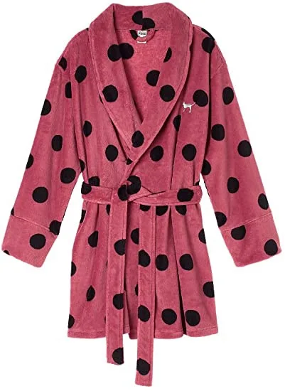 Pink Polka Dot Robe victorias secret image indicator(2)