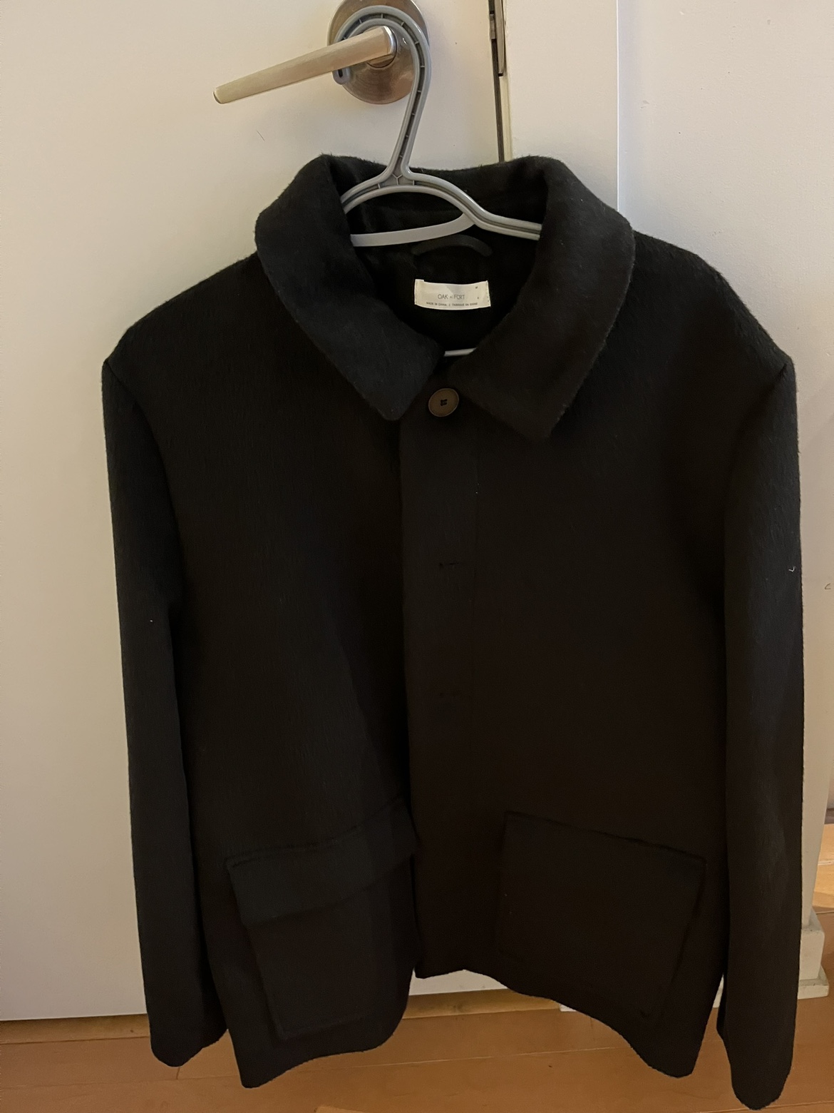Oak + Fort Women's Black Wool Jacket