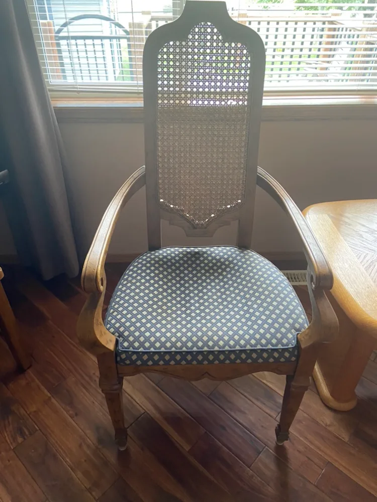 Wicker Back Dining Chair