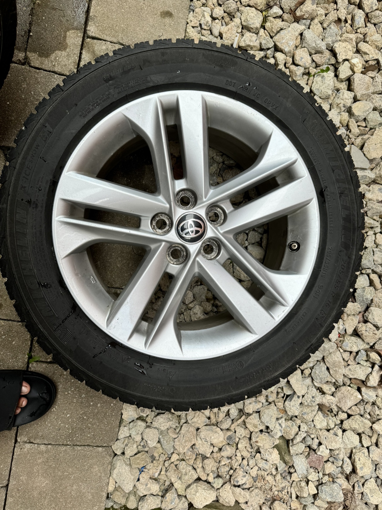 16” Michellin winter tires on toyota corolla hatchback rims. - photo 5