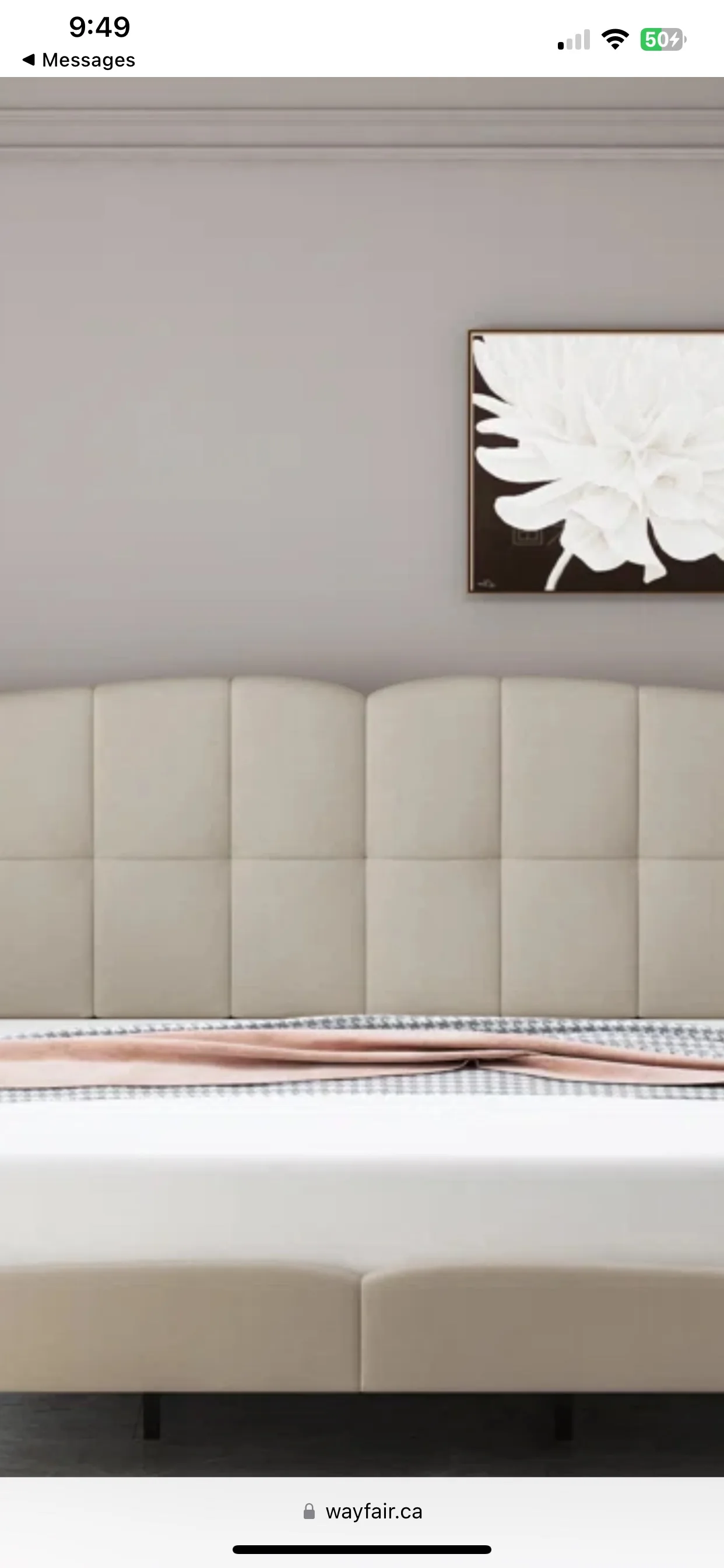 New King Upholstered Bed Frame image indicator(2)