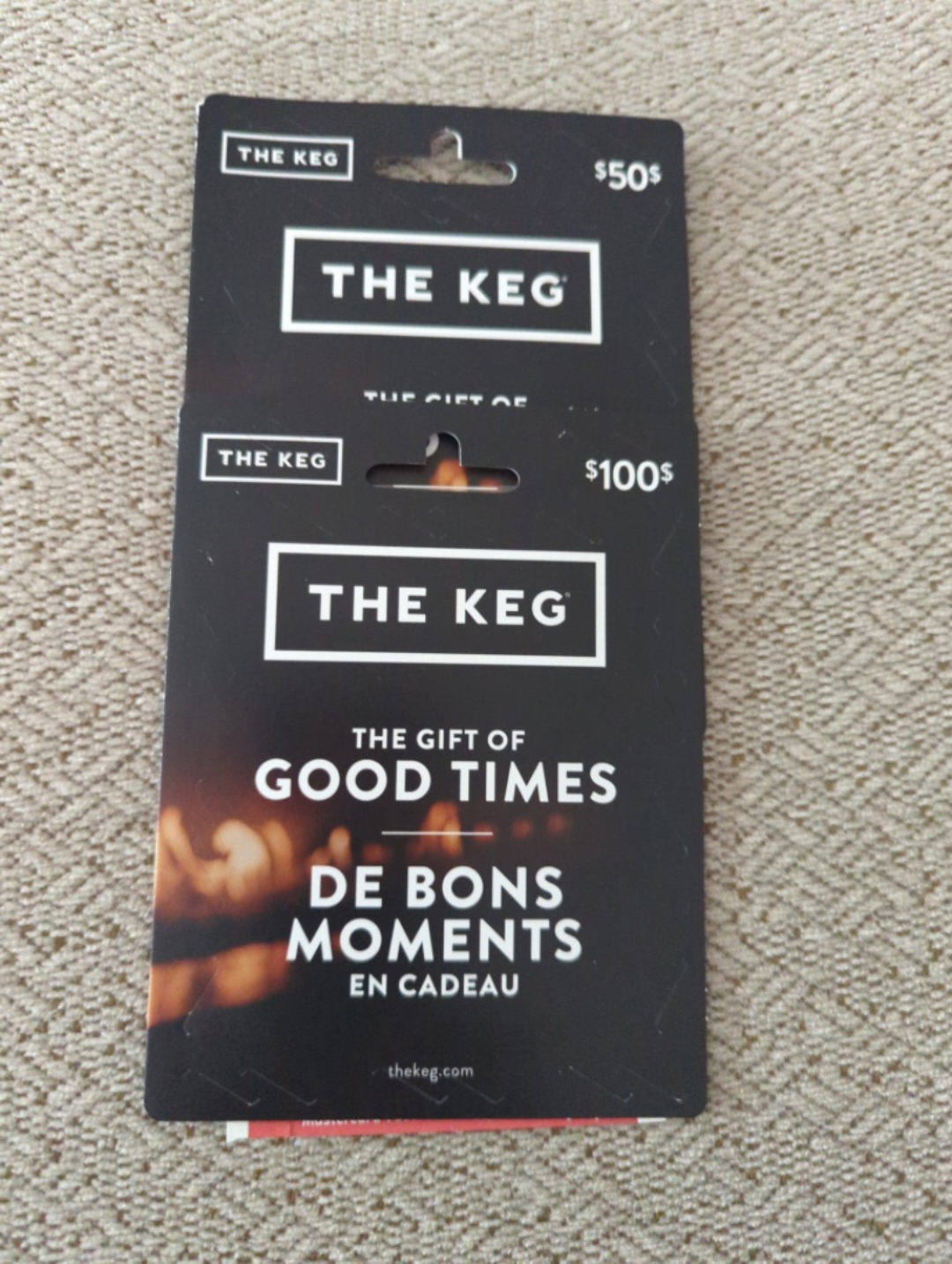 $150 The Keg Gift Cards
