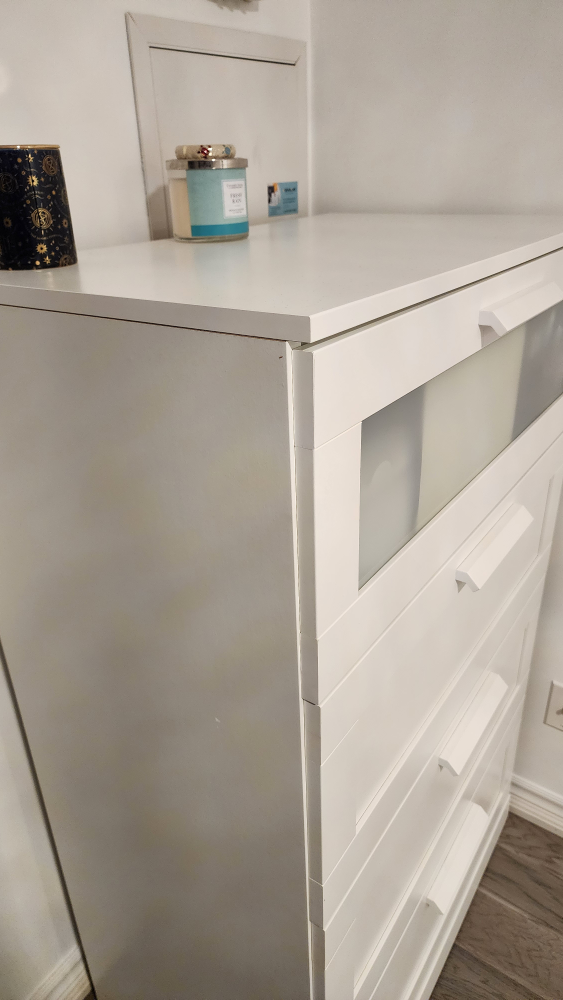 White 4-Drawer Dresser - photo 2