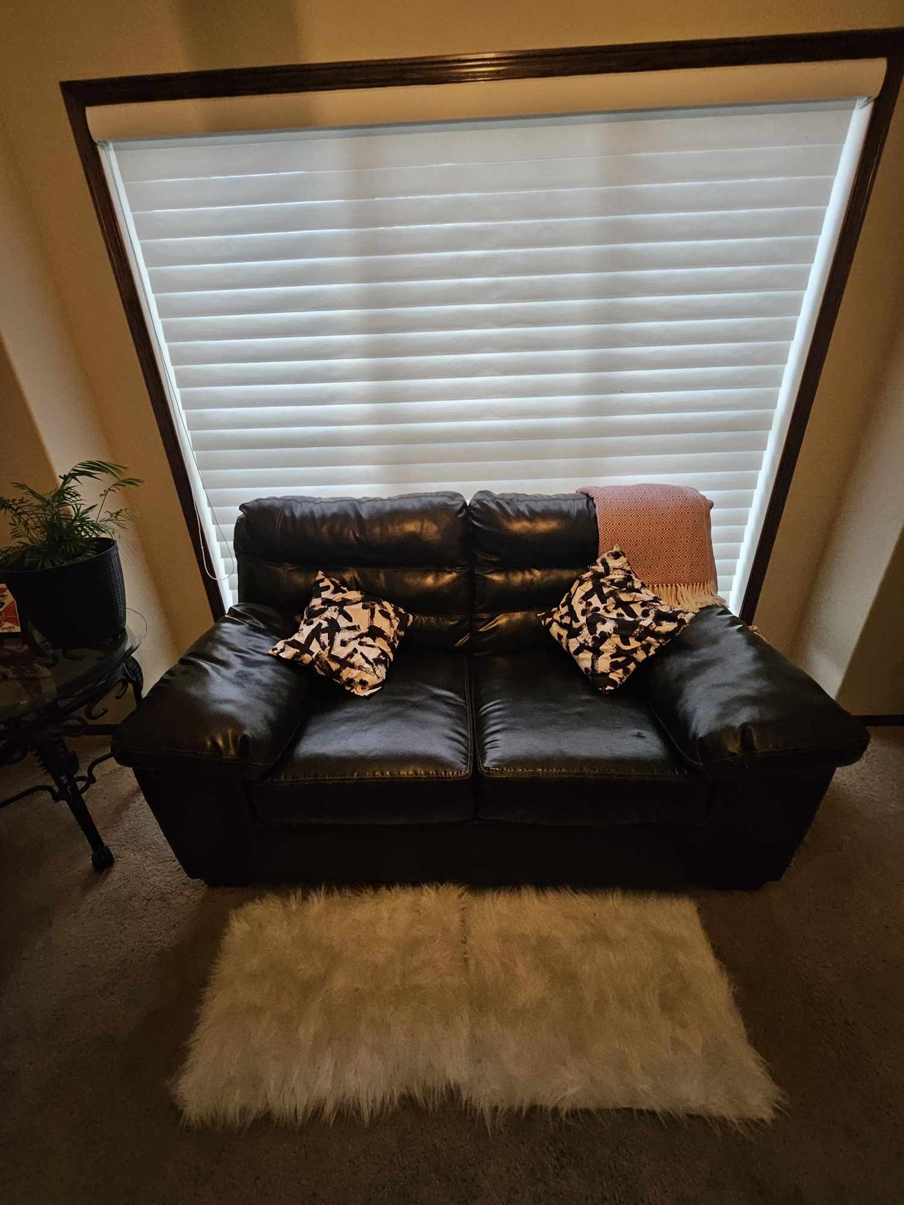 Black Leather Loveseat