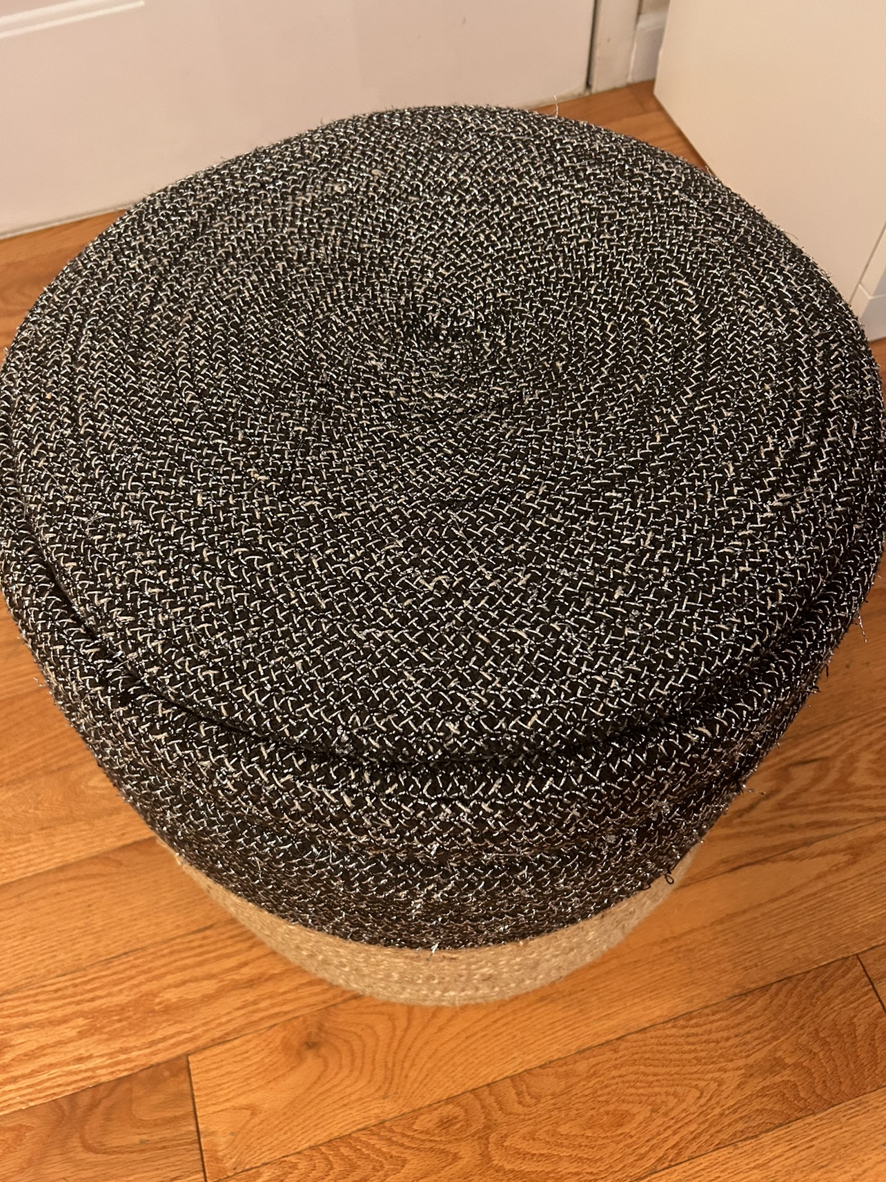 Black and Tan Ottoman - photo 3