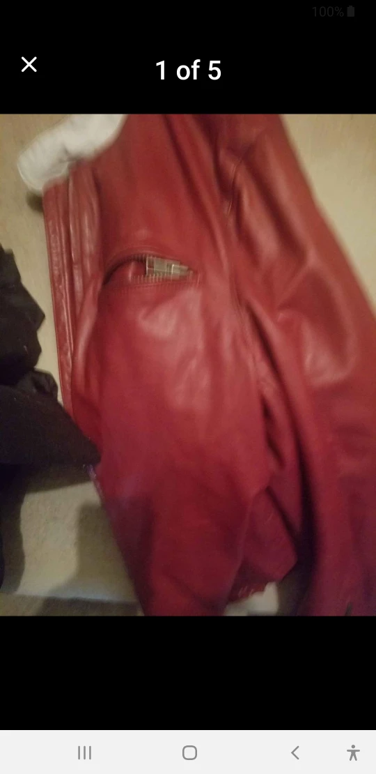 Red Gap Leather Jacket - photo 5