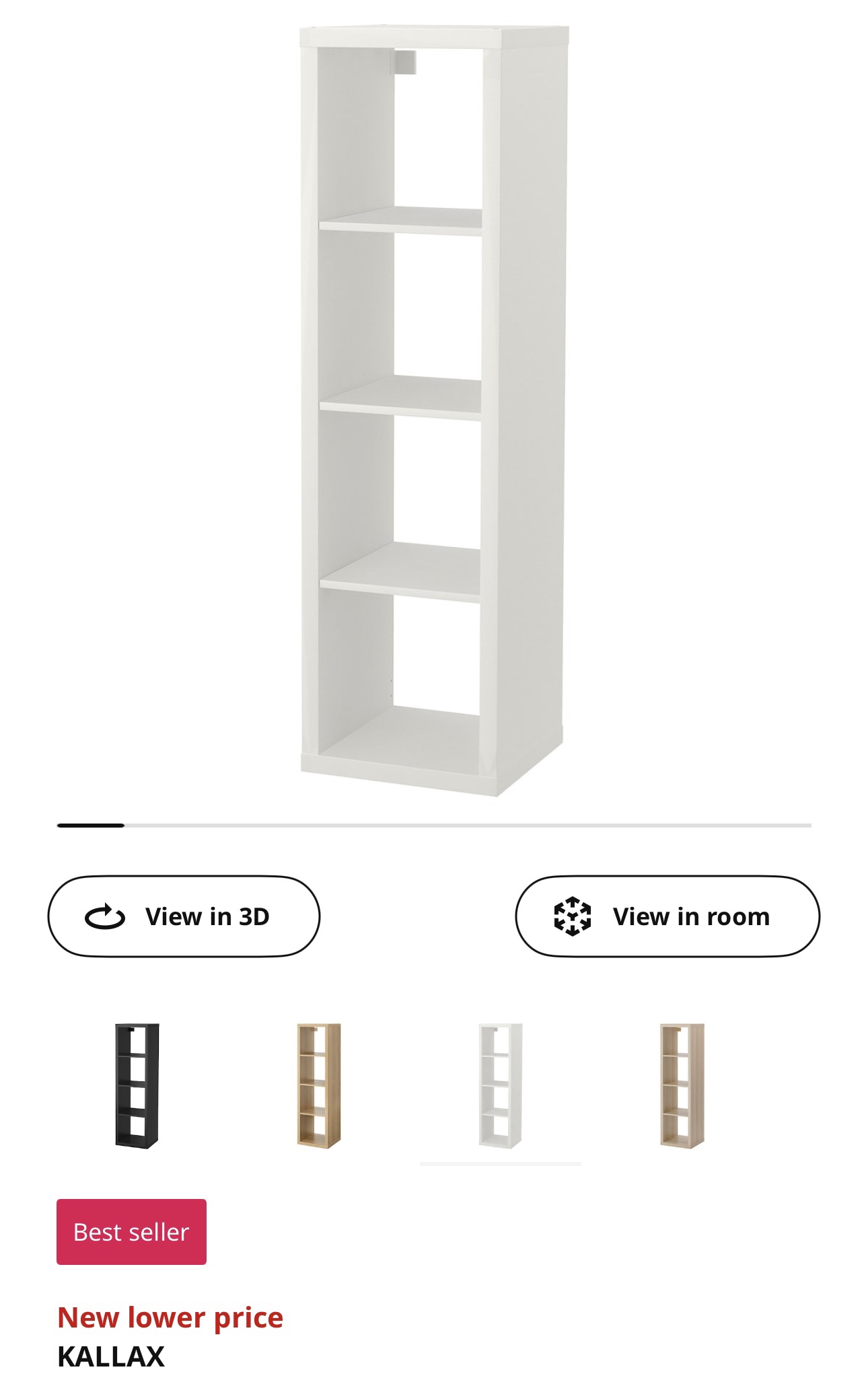IKEA KALLAX Shelf Unit (with 2 inserts + pegboard) - photo 5