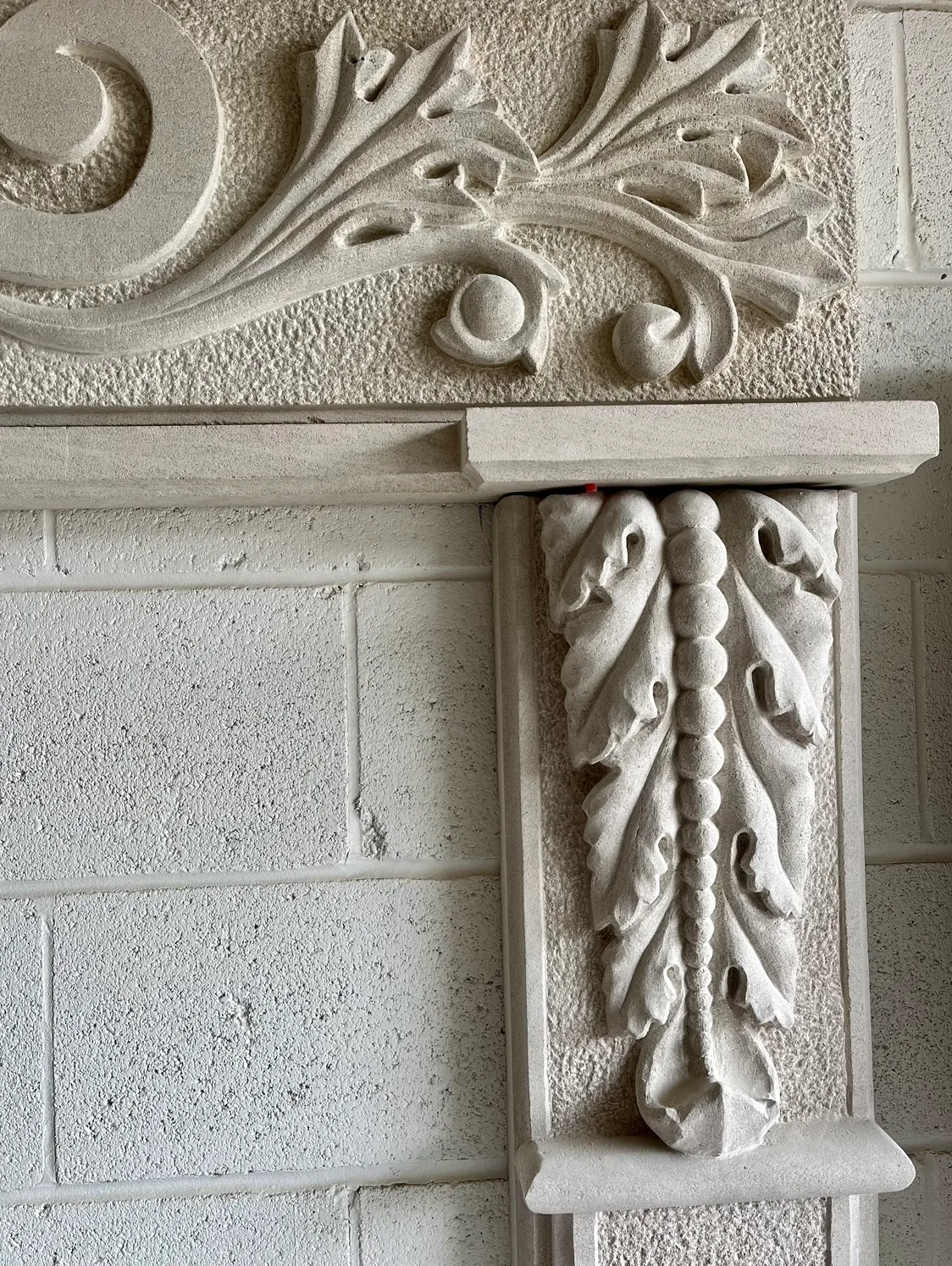 Fireplace Mantel Hand Carved Indiana Limestone image indicator(6)