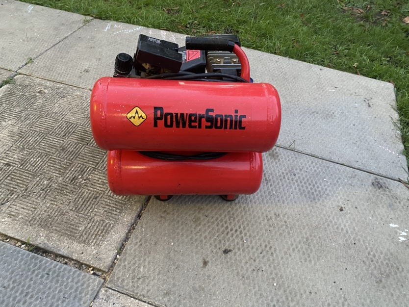 PowerSonic Twin Tank Air Compressor