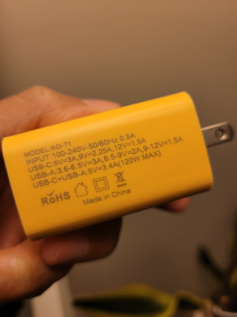120W USB-C and USB-A Wall Charger - photo 3