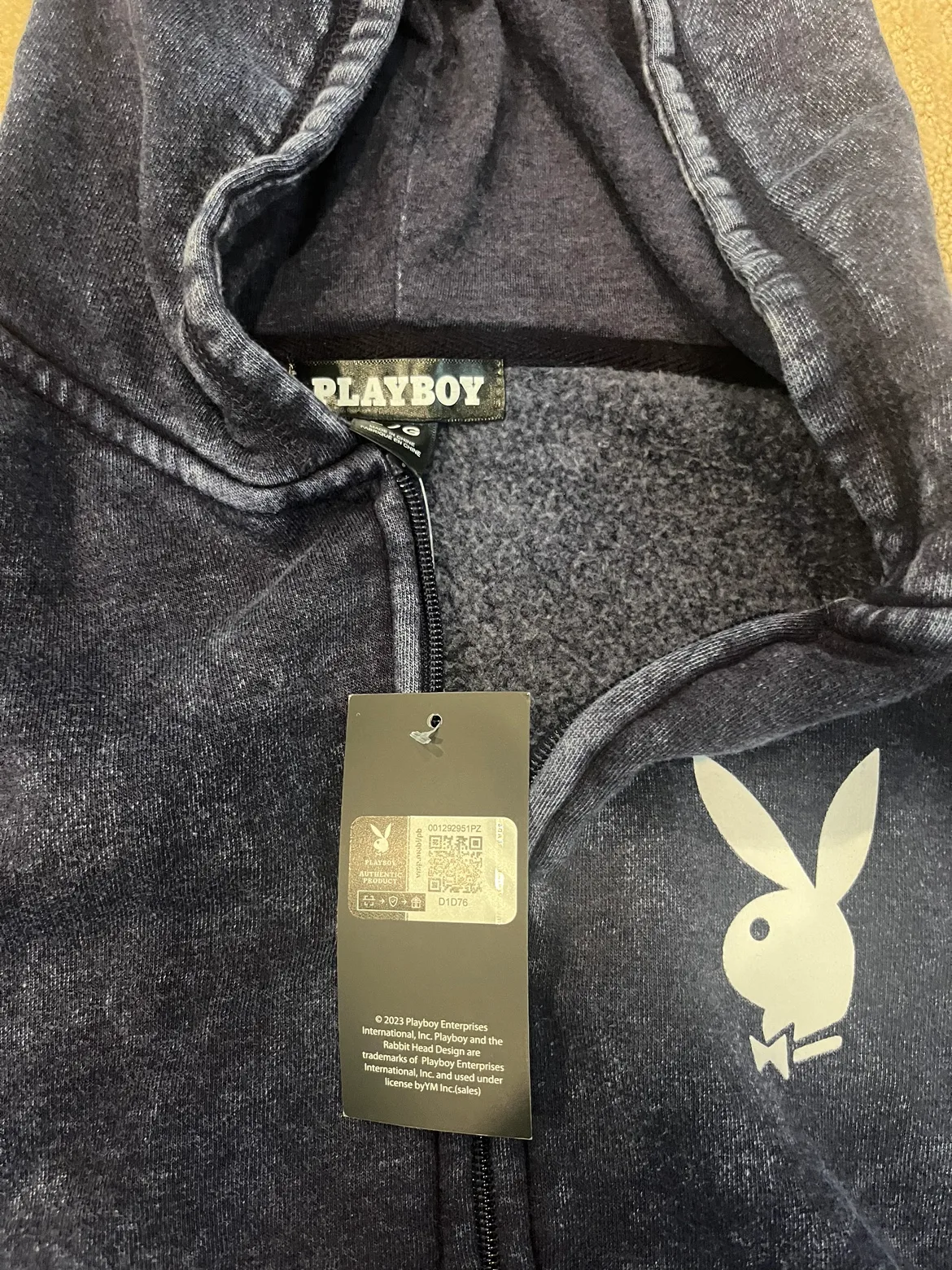 🧡Playboy Zip Up Hoodie - xs or girls 14/16 image indicator(4)