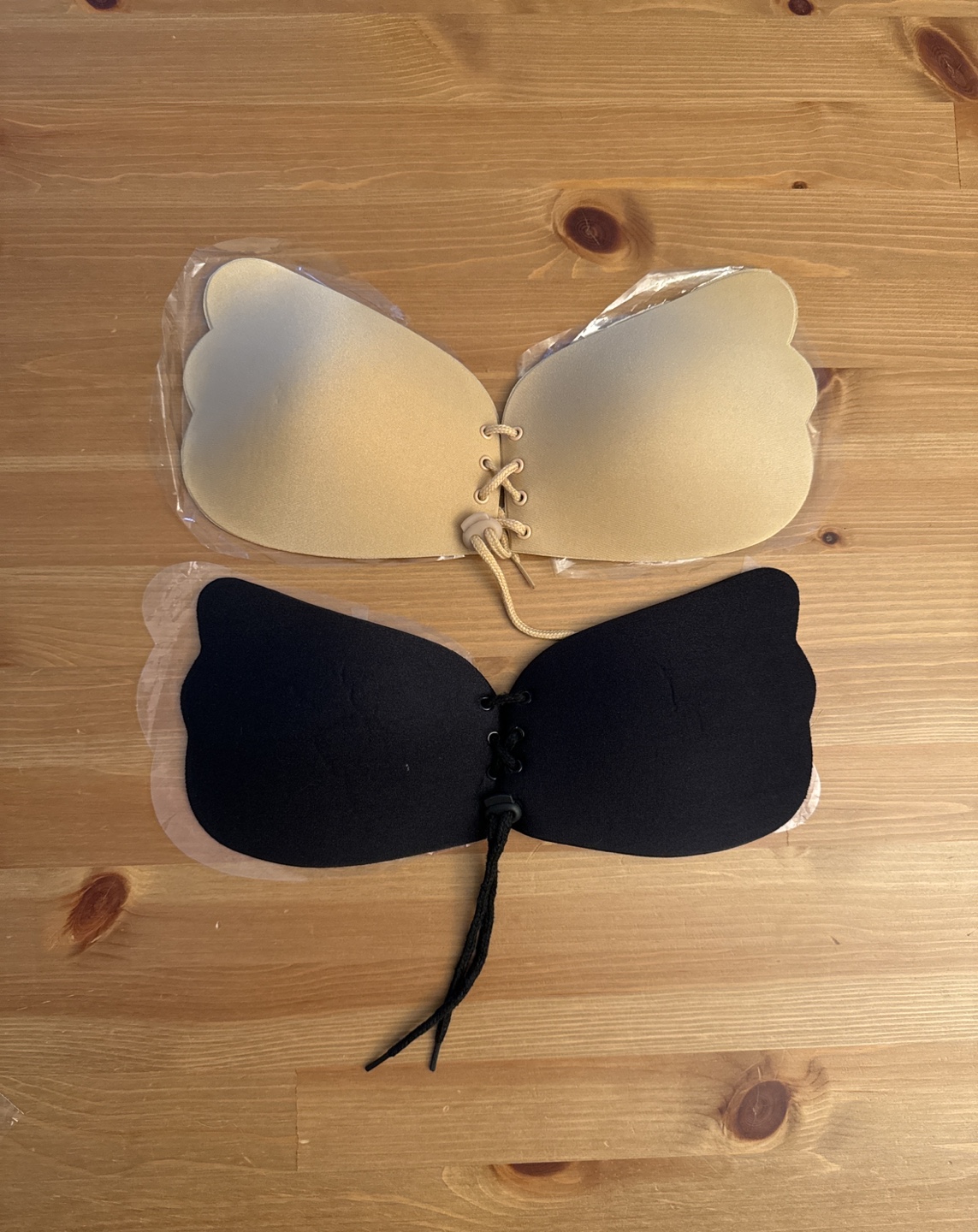 Lace Up Adhesive Bra