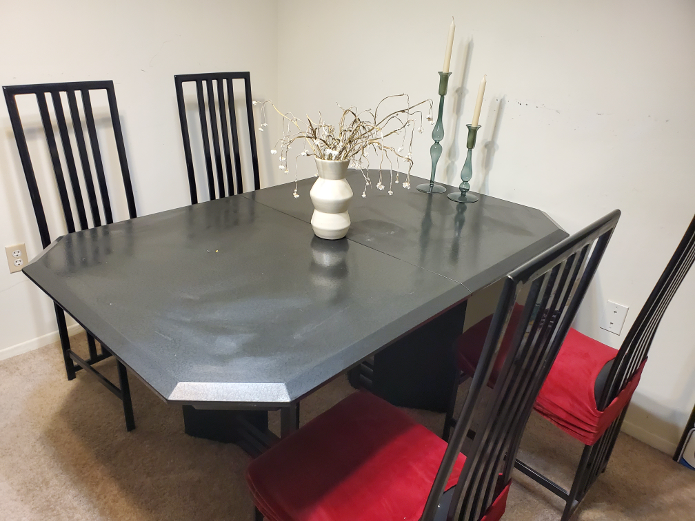 Dining Table with Four Chairs