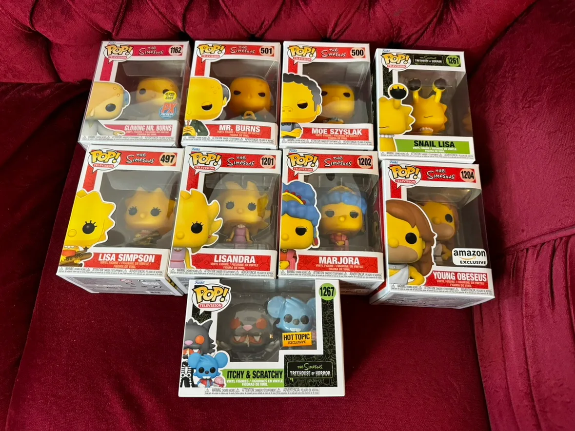 Simpsons Funko pops lot of 9 for $100 thumbnail