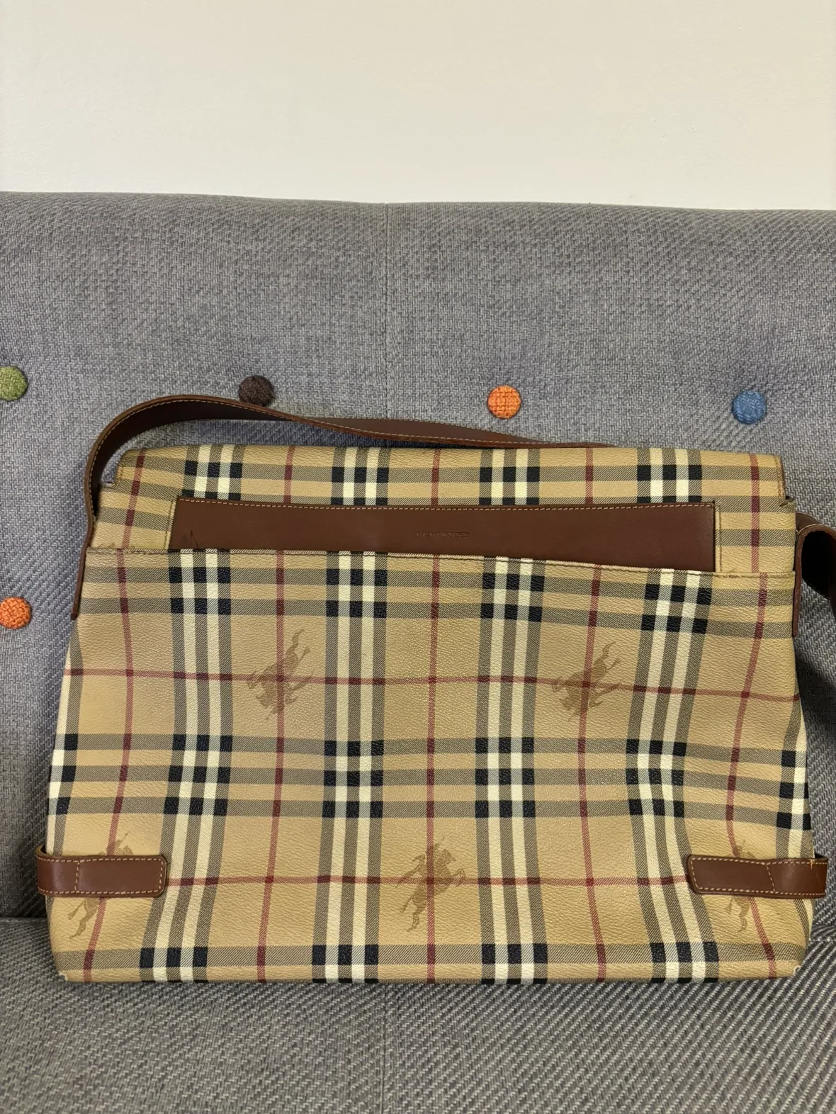 Burberry Haymarket Messenger Bag image indicator(2)