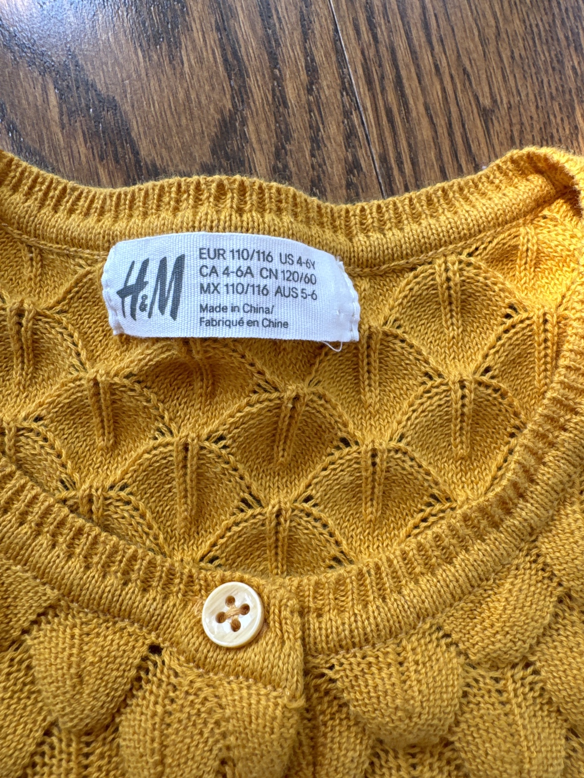 H&M Mustard Yellow Cardigan - photo 2