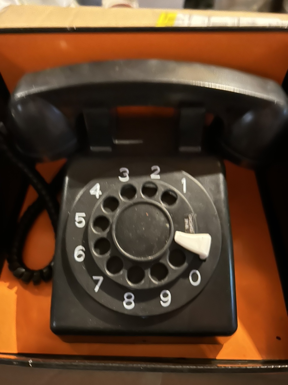 Halloween spooky black telephone decor Black Rotary Phone