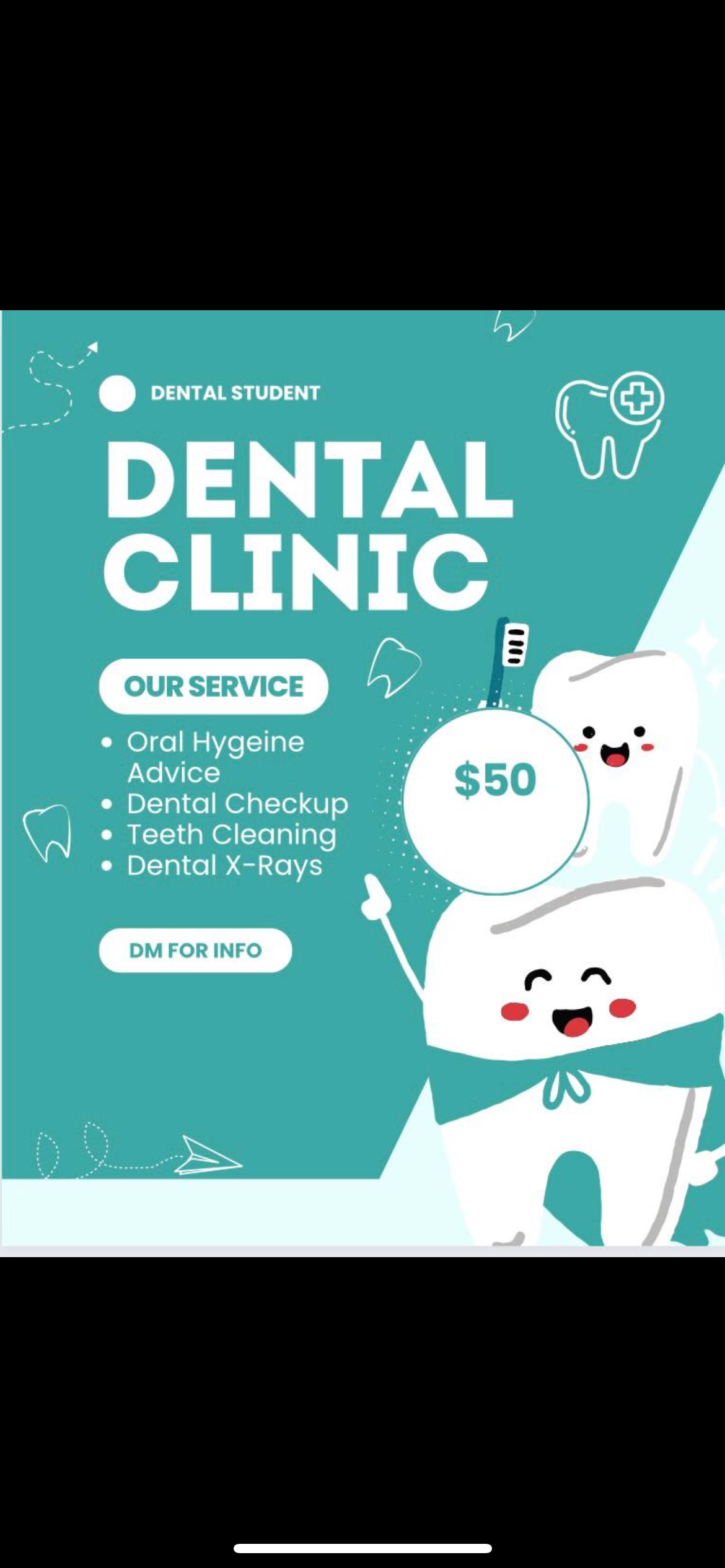 Free dental cleanings and variety of checkups