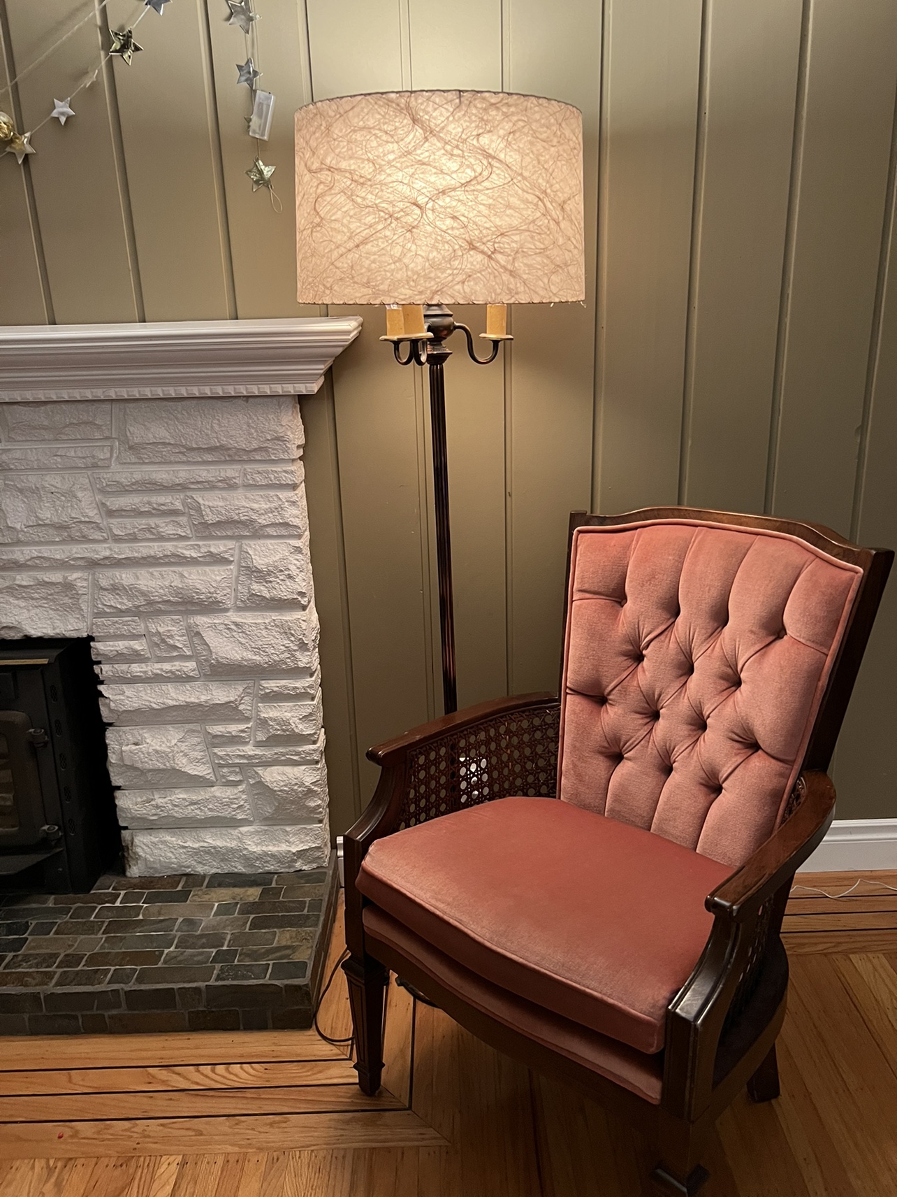 Vintage Armchair and lamp