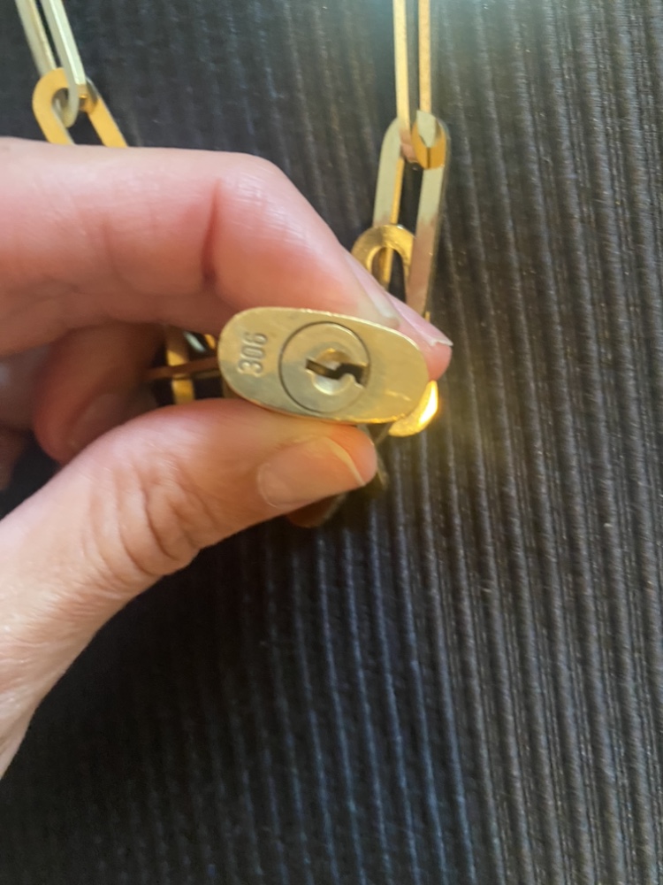 Gold Chain Necklace With Lock - photo 4
