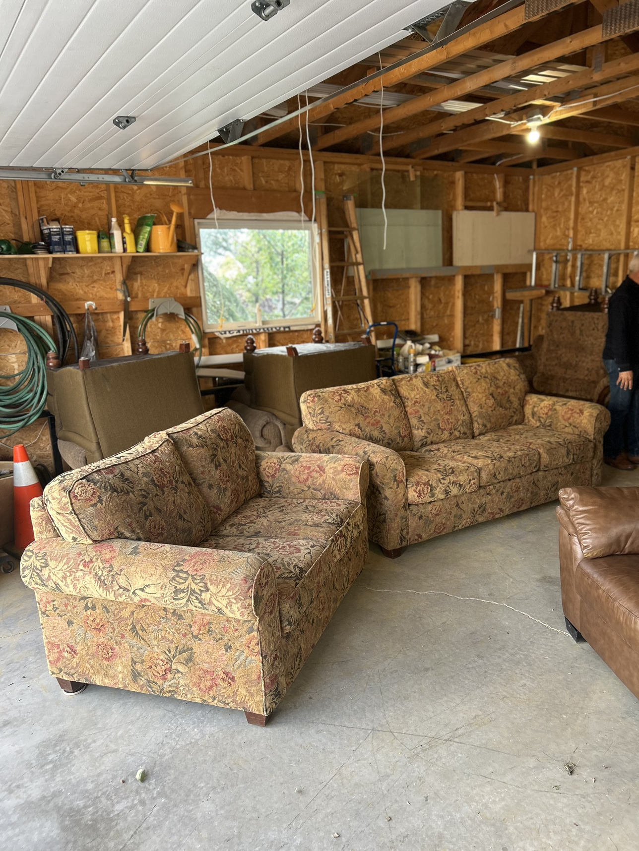 Floral Couch and Loveseat