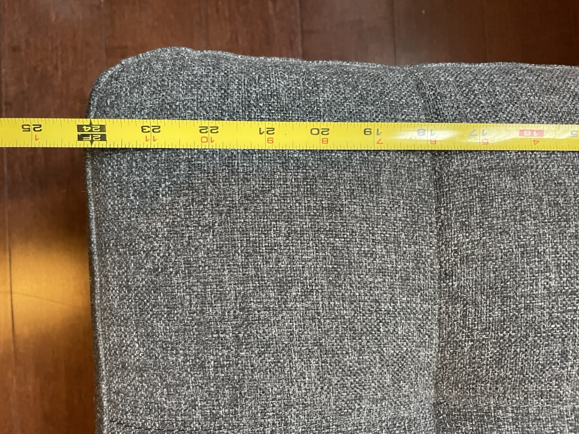 Ottoman grey fabric 24x29 - photo 4