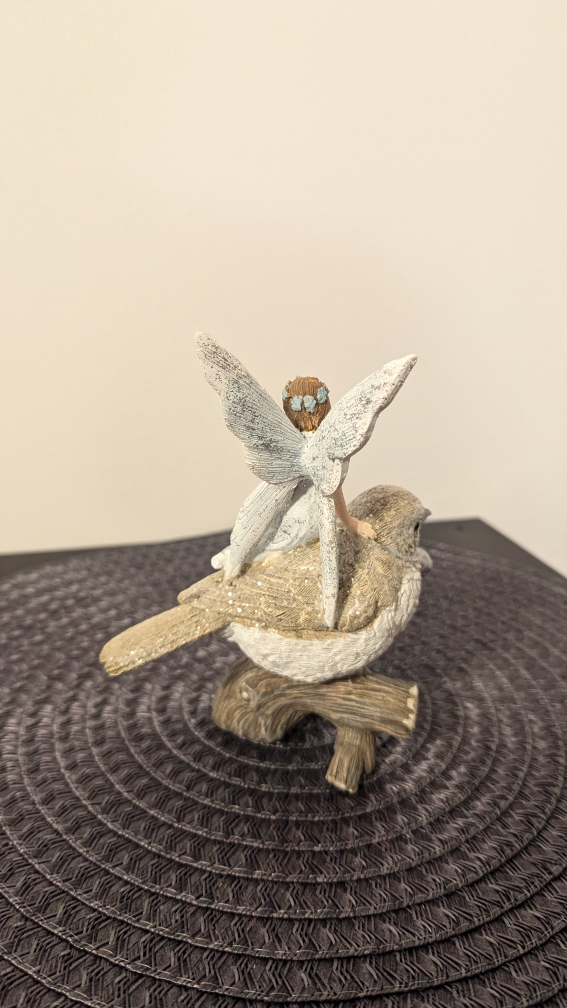 Fairy on Bird Figurine - photo 2