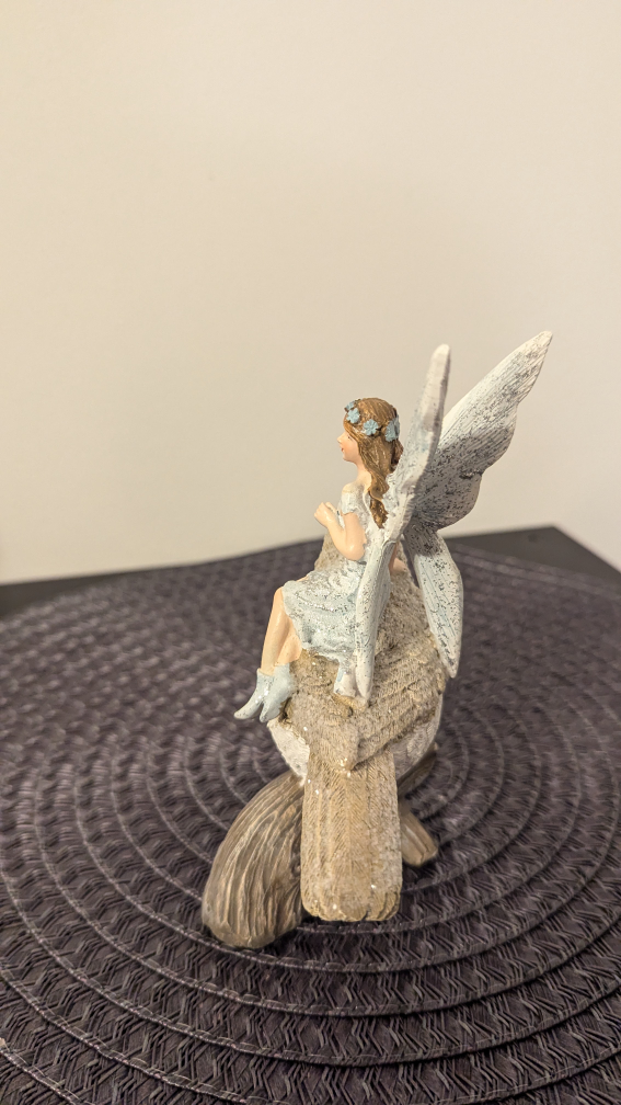 Fairy on Bird Figurine - photo 3