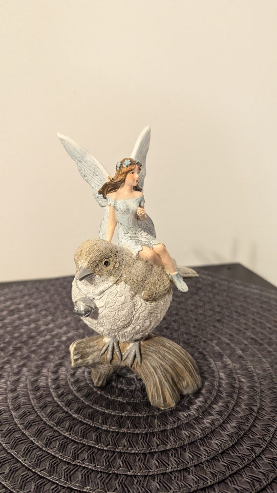 Fairy on Bird Figurine - photo 4