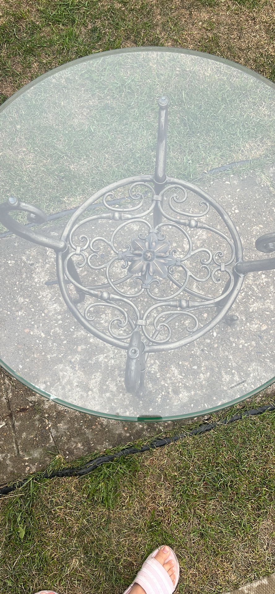 Glass Top Accent Table - photo 2