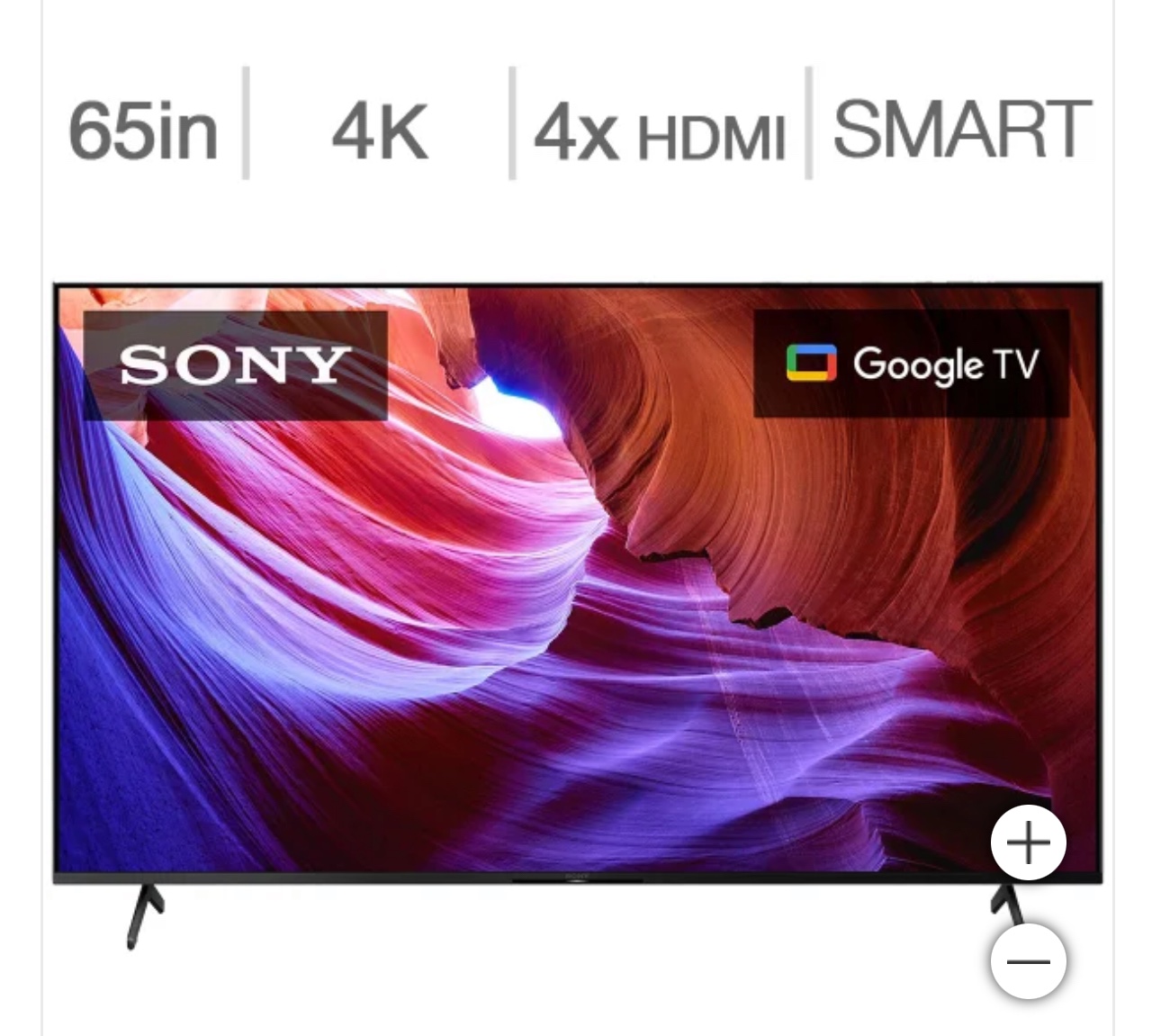 Sony 65 inch Smart TV 4k - photo 2